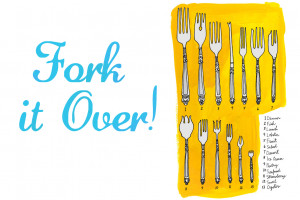 Brooklyn New York artist Julia Rothman created this illustration of thirteen of the (relatively) more common forks.